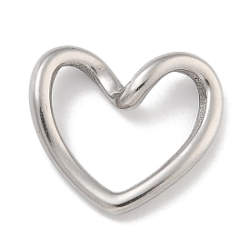 Anti-Tarnish 304 Stainless Steel Heart Linking Rings