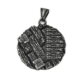 304 подвески из нержавеющей стали, плоский круглый шарм