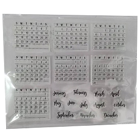 Прозрачные силиконовые штампы для календаря, для diy scrapbooking, фотоальбом декоративный, изготовление карт