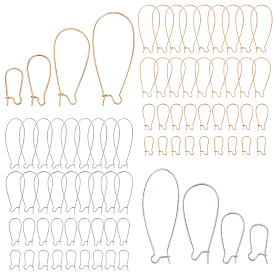 80шт. 8 стили латунные серьги-кольца фурнитура, провод почки