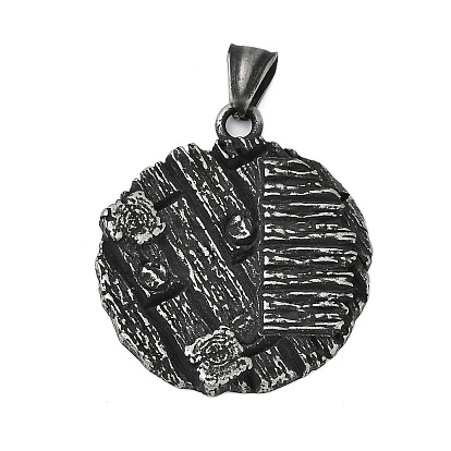 304 подвески из нержавеющей стали, плоский круглый шарм