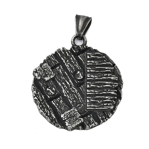 304 подвески из нержавеющей стали, плоский круглый шарм