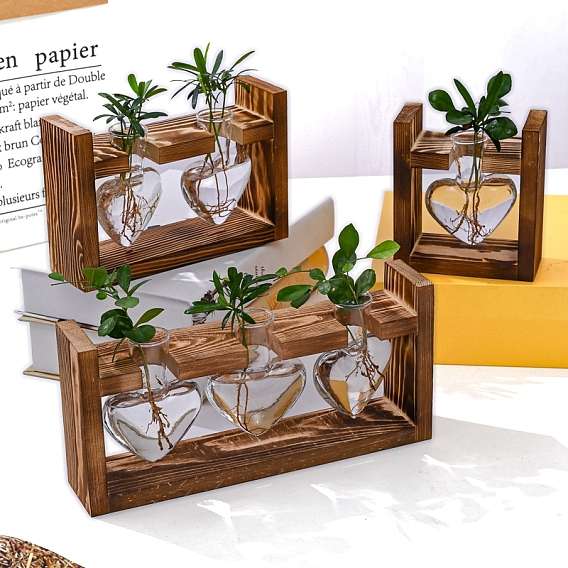 Стеклянный гидропонный контейнер настольное искусство украшение, с находкой по дереву, кокосовый brwon