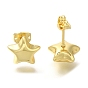Стойка покрытие латунный гвоздик серьга, долговечный, без кадмия и без свинца, звезда