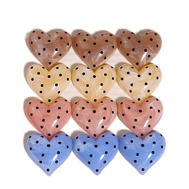 Resin Cabochons, Heart