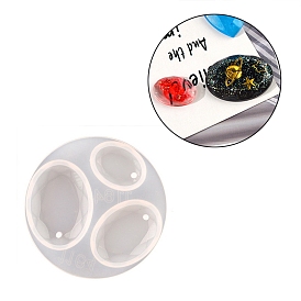 Oval Silicone Pendant Mold, Resin Casting Molds, for DIY UV Resin, Epoxy Resin Jewelry Making