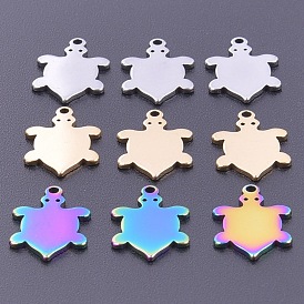 201 Stainless Steel Charms, Tortoise Shape