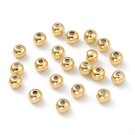 Латунные бусины, с резиной внутри, ползунки, долговечный, круглые