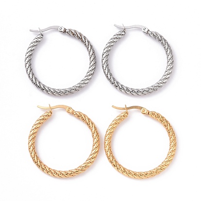 304 серьги-кольца из нержавеющей стали для женщин