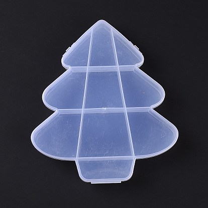 10 решетки из прозрачного пластика, Контейнеры для бисера в форме елочки для мелких украшений и бусин