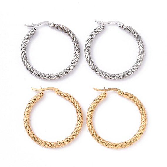 304 серьги-кольца из нержавеющей стали для женщин