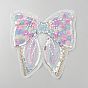 Polyester & Resin Thread Sew On Patches, Hot Melt Adhesive, Cloth Appliques, Bowknot