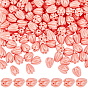 200pcs perles de corail synthétiques teintes, pour le bricolage fabrication de bijoux, fleur de jasmin