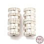 925 Sterling Silver Screw Clasps, Column