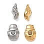 304 Stainless Steel Beads, Conch Shell Shape