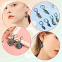DIY Drop Earring Making Finding Kits, Including Flower & Cowrie Shell & Leaf & Starfish Alloy Pendants, 304 Stainless Steel Leverback Earring Findings