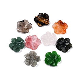 Смешанные подвески камень, резные цветочные подвески, смешанные окрашенные и неокрашенные