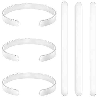 304 прутки из нержавеющей стали, овальный прямоугольник, для изготовления основы браслета