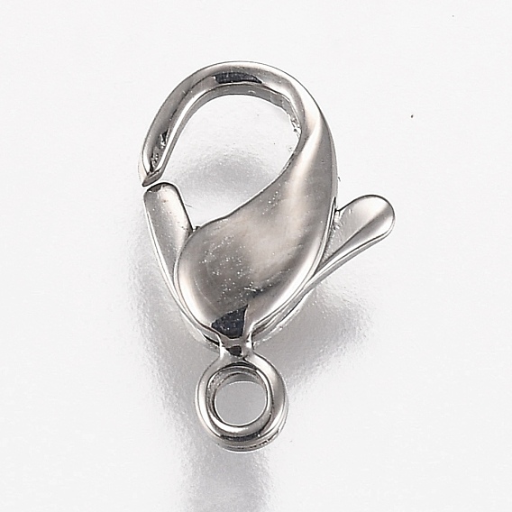 Polished 316 Surgical Stainless Steel Lobster Claw Clasps