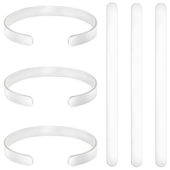 304 прутки из нержавеющей стали, овальный прямоугольник, для изготовления основы браслета