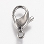 Polished 316 Surgical Stainless Steel Lobster Claw Clasps