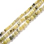 Natural Yellow Turquoise(Jasper) Beads Strands, Faceted, Round