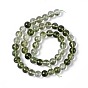 K9 Glass Imitation Green Lodolite Quartz/Garden Quartz Beads Strand, Round