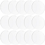 20Pcs Transparent Acrylic Big Pendants, Flat Round