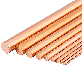 10Pcs 10 Style Pure Copper Sticks Rods, Column