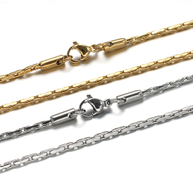 304 из нержавеющей стали coreana цепи ожерелья, с карабин-лобстерами , 19.6 дюйм (50 см), 1.5 мм