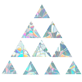 Rainbow Prism Paster, Window Sticker Decorations, Triangle