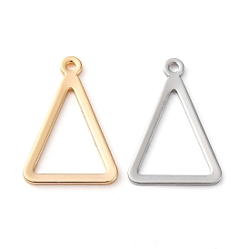 Латунные подвески, без кадмия, без никеля и без свинца, треугольные, полый