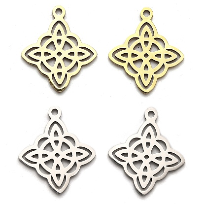 201 подвески с ромбами из нержавеющей стали, лазерная резка