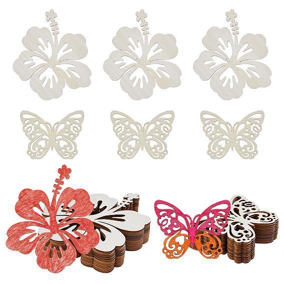 Незавершенные подвесные украшения из дерева, детские принадлежности для рисования, настенные украшения, с веревками из мешковины