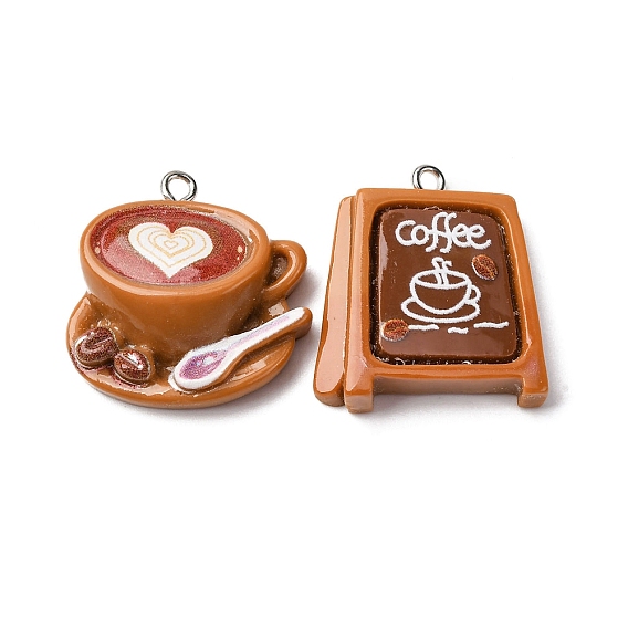 Подвески из смолы, с железной платиной петлей