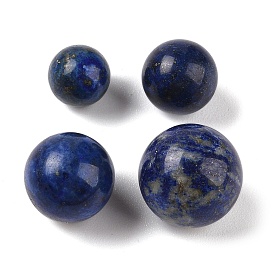 Natural Lapis Lazuli No Hole Sphere Beads, Round