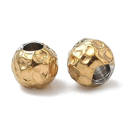 304 из нержавеющей стали бусы, круглые, ионное покрытие (ip)