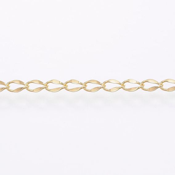 Ионное покрытие ручной работы (ip) 304 витые цепи из нержавеющей стали, пайки, с катушкой, овальные