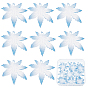 Transparent Printed Acrylic Pendants, Maple Leaf
