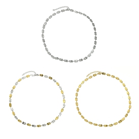 Ионное покрытие (IP) 304 ожерелья-цепочки из бостонских звеньев из нержавеющей стали для женщин