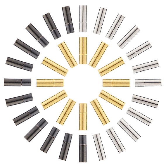 Tube Brass Bayonet Clasps, Nickel Free