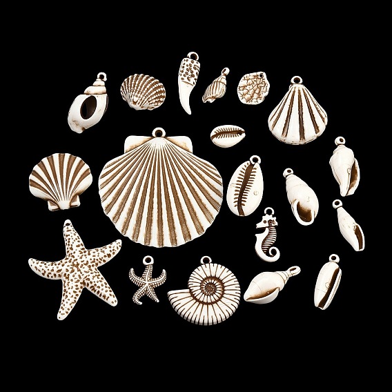 Подвески из непрозрачного акрила, окрашенные распылением, имитация оболочки