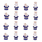 40Pcs 2 Style Zinc Alloy Enamel Pendants, Light Gold, Rabbit
