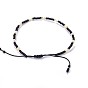 Adjustable Nylon Cord Braided Bead Bracelets, with Japanese Seed Beads and Pearl
