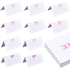 80 шт. 4 стили бумажных карточек для рассадки на стол для украшения вечеринки, Bowknot шаблон