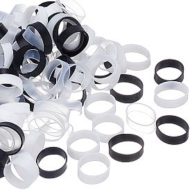 200шт. 3 стилей силиконовых кабельных стяжек, для наушников-вкладышей, телефонов, управления накруткой проводов