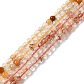 Natural Quartz Beads Strands, Round