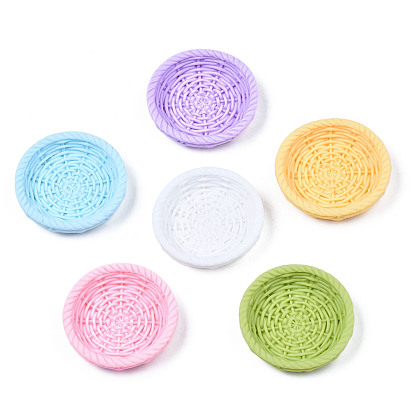 Непрозрачные кабошоны из смолы, имитация крысиной корзины