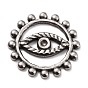 304 Stainless Steel Filigree Joiners Links, Sun with Eye