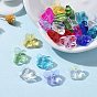 72Pcs 12 Colors Birthstone Glass Beads, Faceted Butterfly